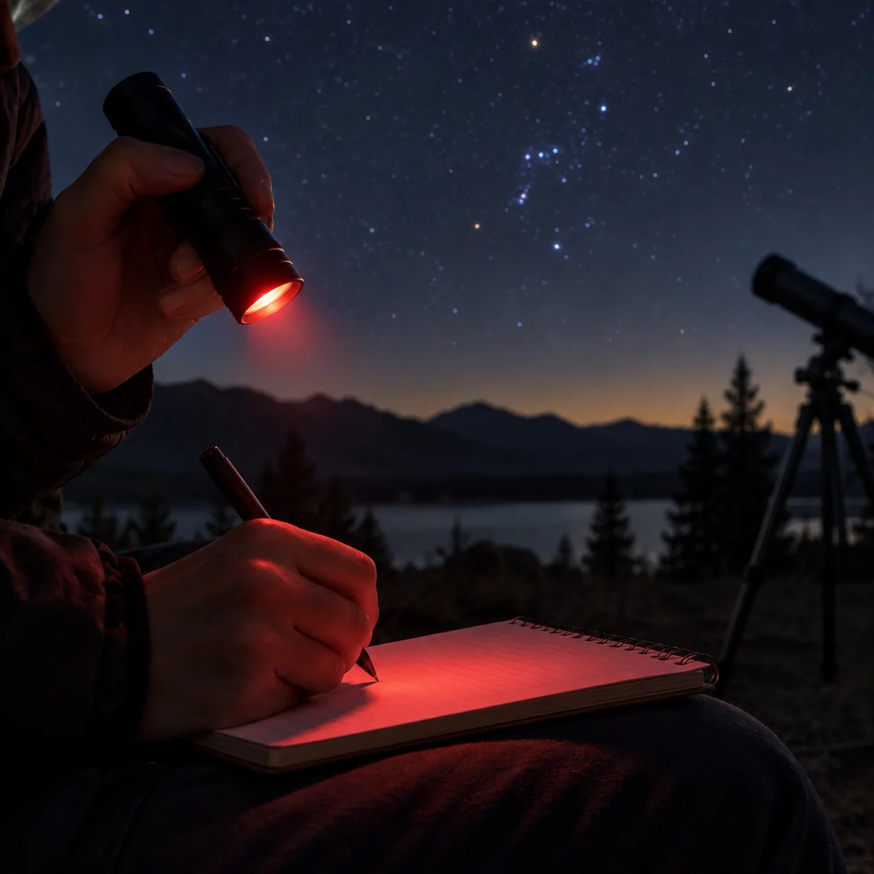 Closing illustration: Keep Your Night Vision While Stargazing at Home