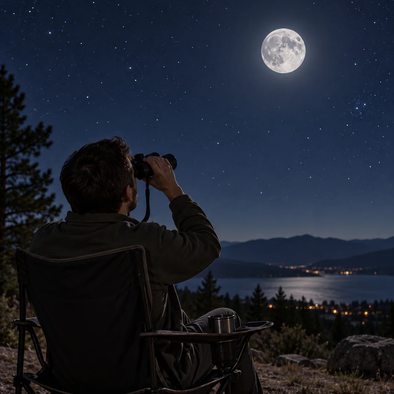 Observe the Moon With Binoculars Before Buying a Telescope