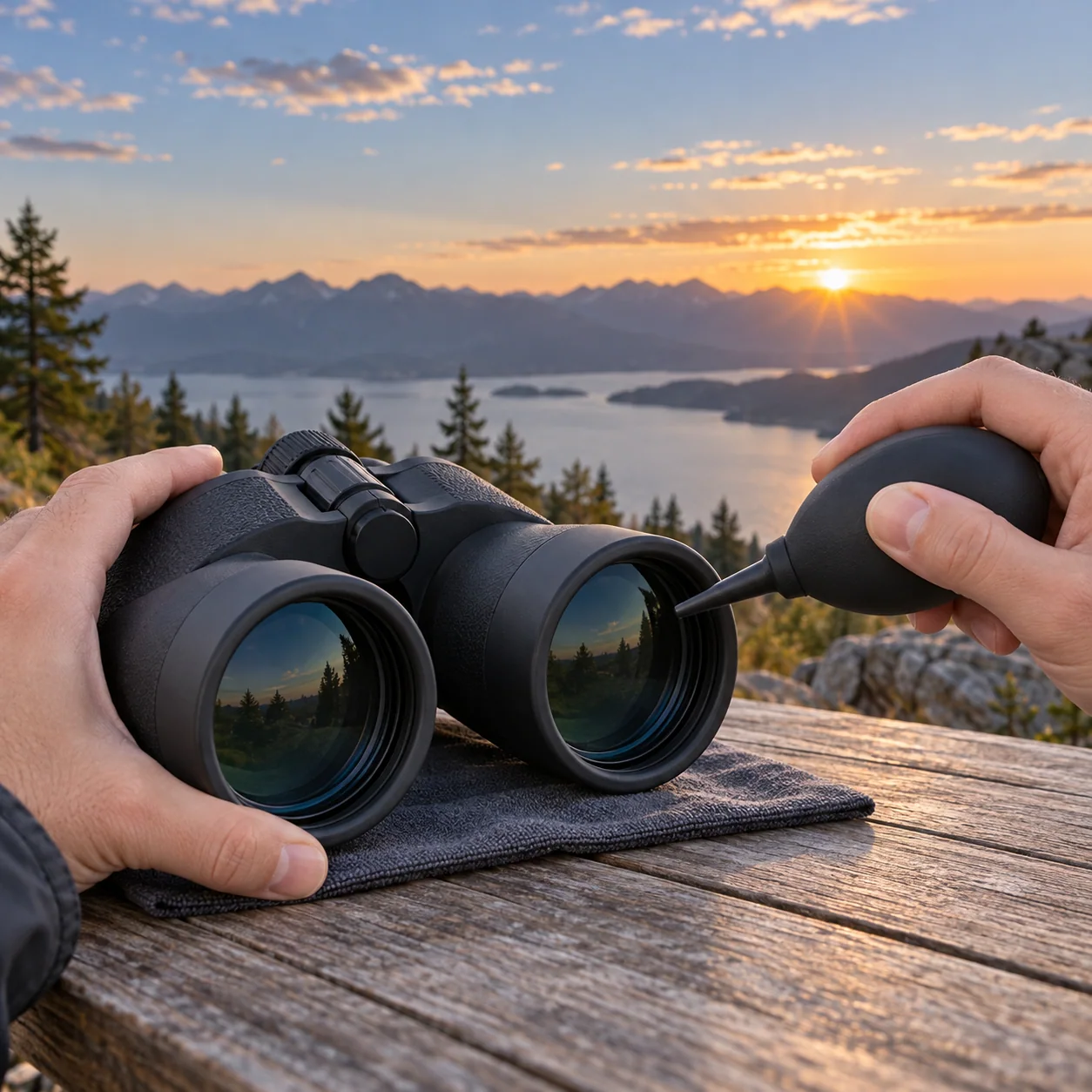 Closing illustration: Protect, Clean, and Carry Stargazing Binoculars