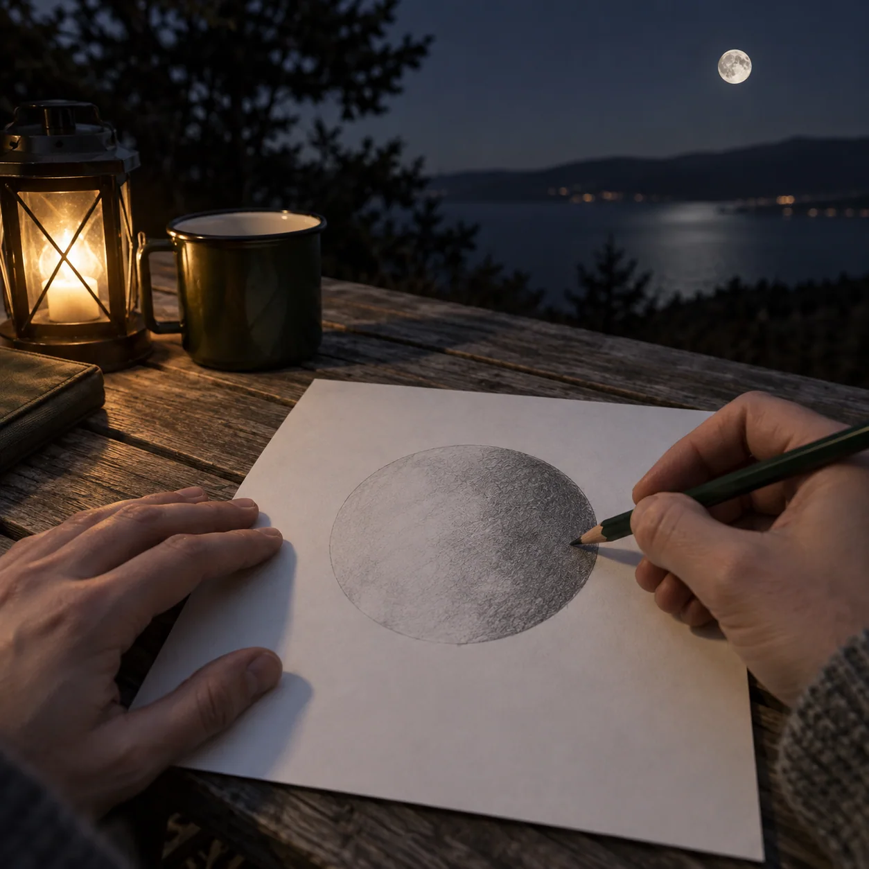Closing illustration: Reading the Full Moon: Dark Plains, Bright Highlands, and Realistic Detail