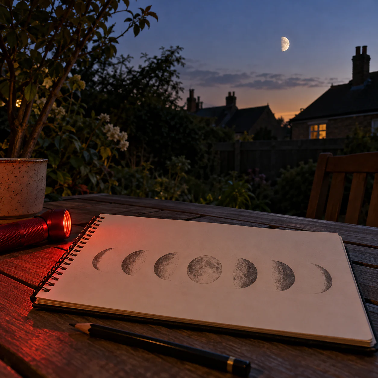Watch the Moon Move Against the Stars for a Week